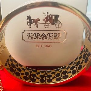 Coach Vintage Chunky Bangle With Monogram Design